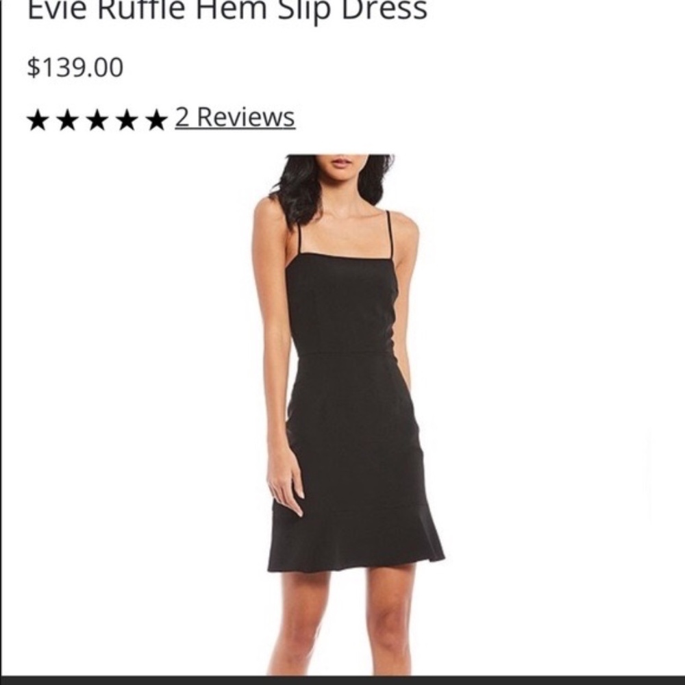 NWT Gianni Bini Evie Elegant Black Spaghetti Strap Dress